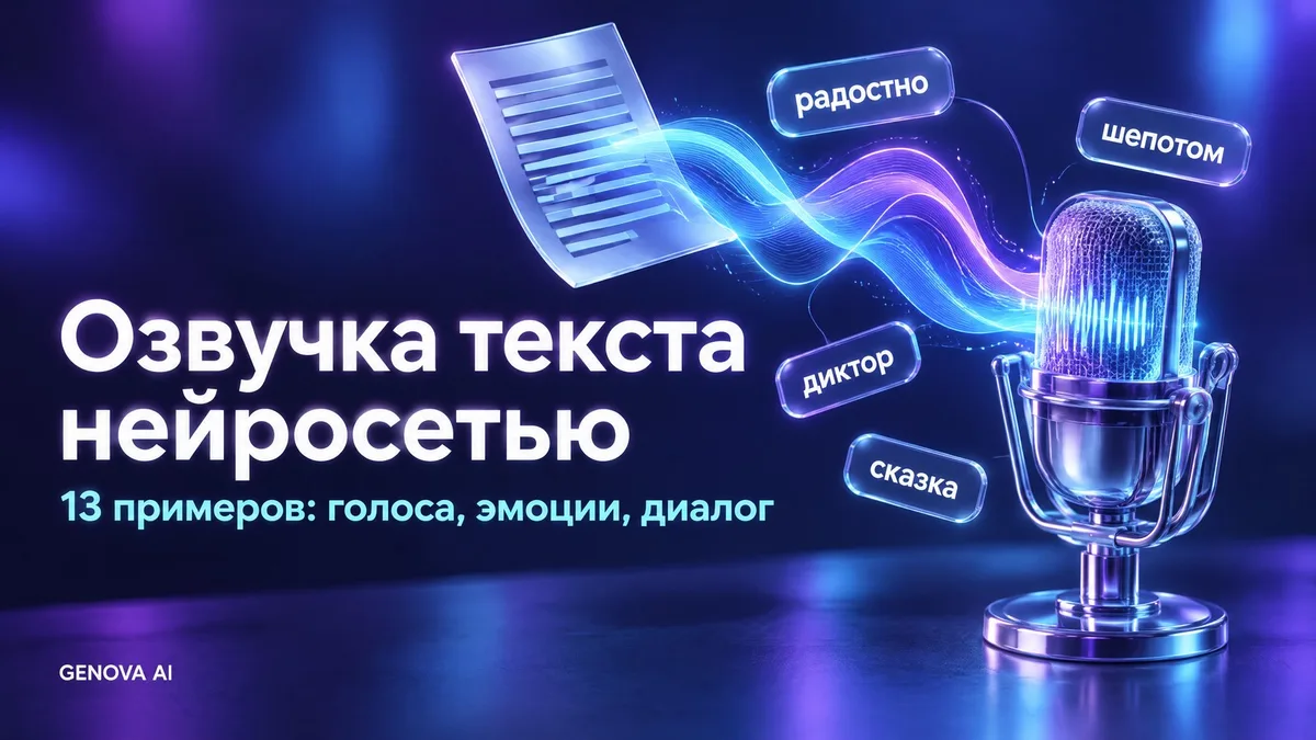 Как озвучить текст голосом нейросети: 13 примеров