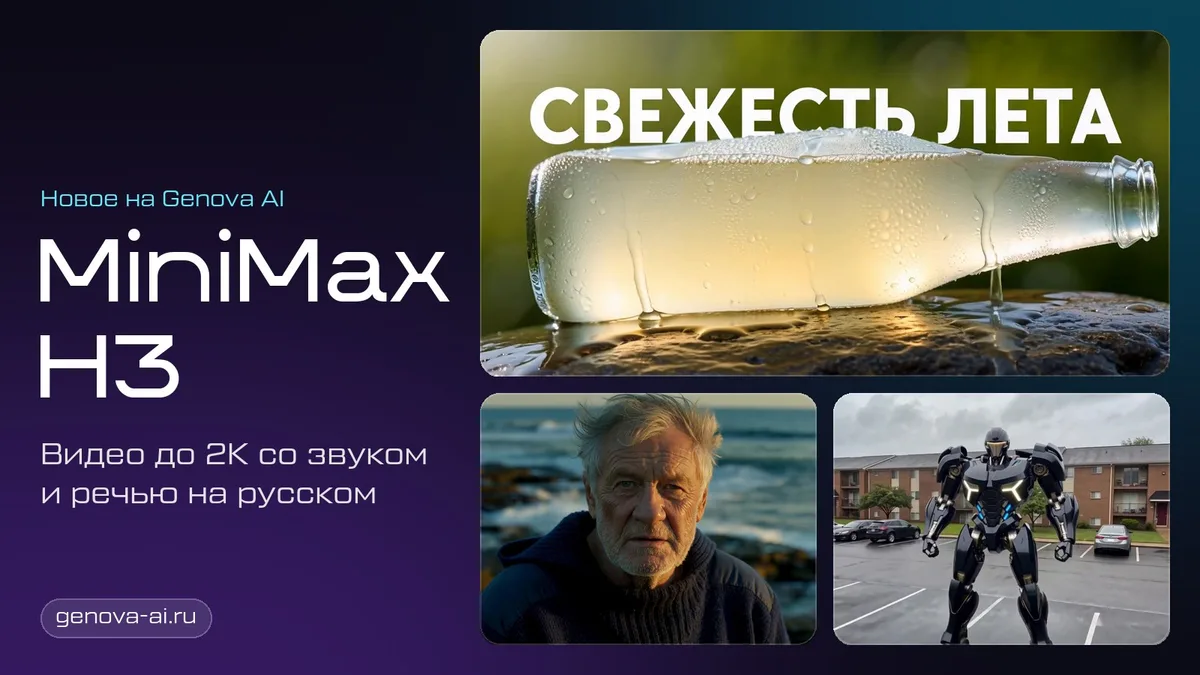 MiniMax H3 (Hailuo 3): обзор нейросети для видео со звуком - цены и наш тест