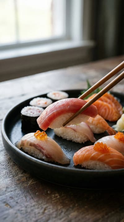 Суши крупным планом