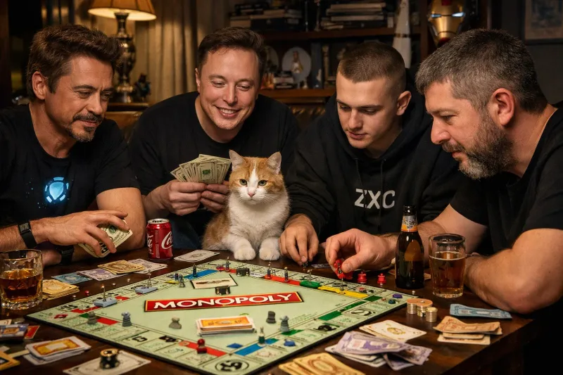 Играют в Монополию )